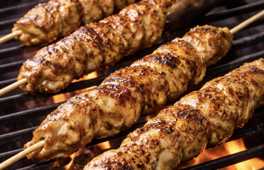 Hähnchen-Satay mit Erdnusssauce_4