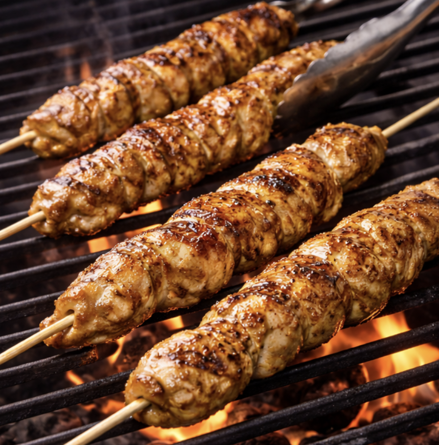 Hähnchen-Satay mit Erdnusssauce_4