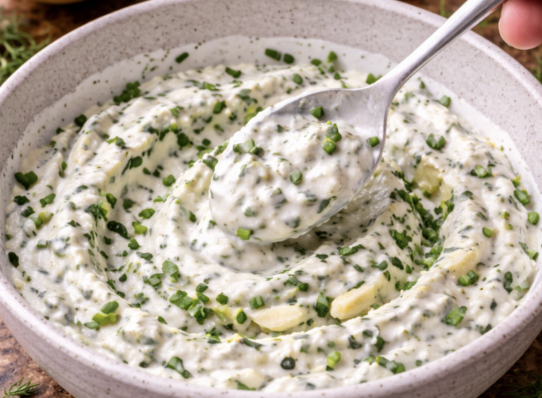 Knusprige Hähnchenflügel mit Kräuterdip_4