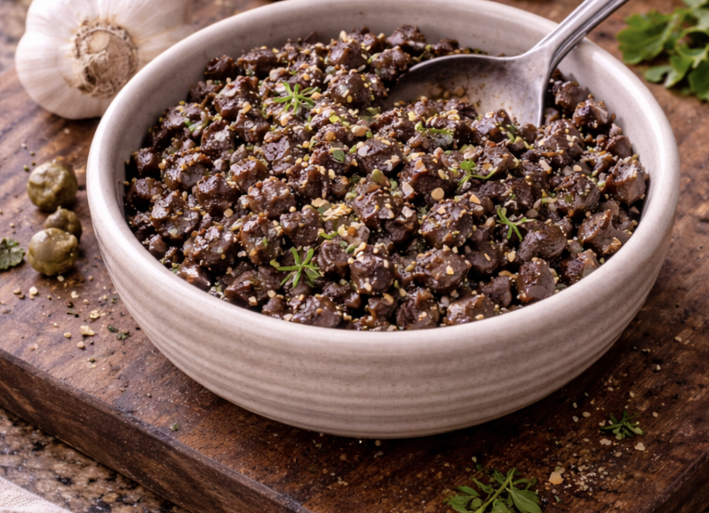 Bruschetta-Trio (Tomaten, Champignons, Oliventapenade)_4