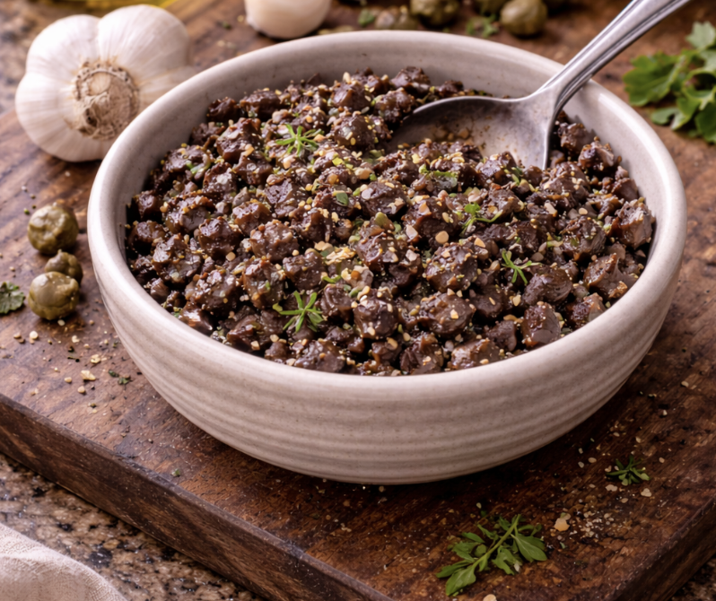 Bruschetta-Trio (Tomaten, Champignons, Oliventapenade)_4