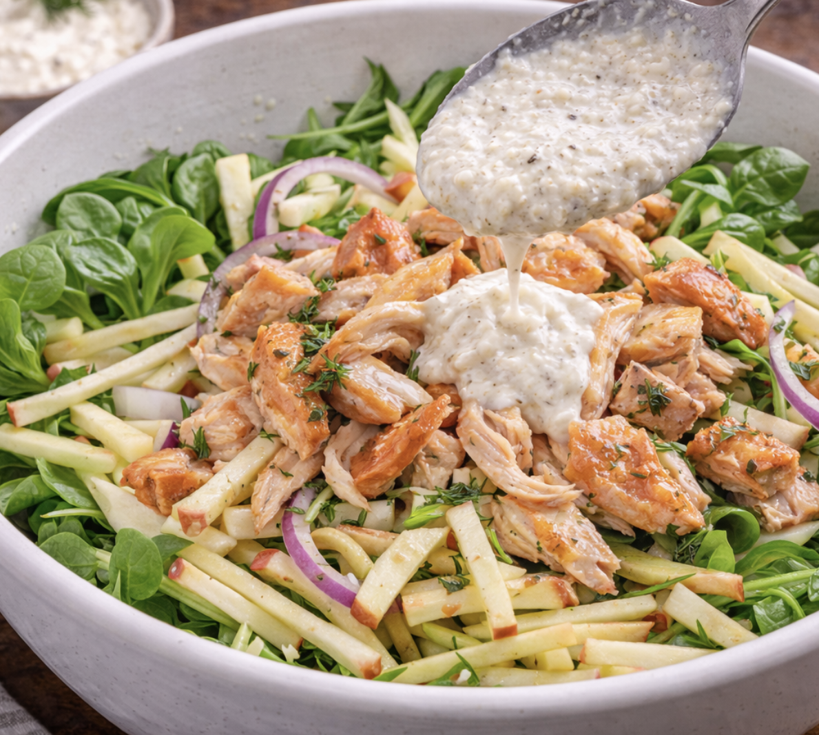 Räucherforellen-Salat mit Apfel & Meerrettich_4