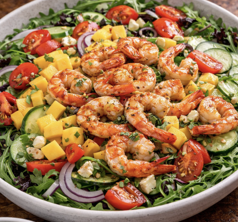 Garnelen-Mango-Salat mit Limettenvinaigrette_4