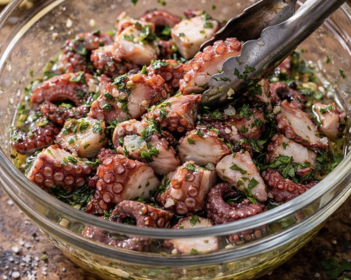 Oktopus-Salat mit Petersilie & Zitrone_4