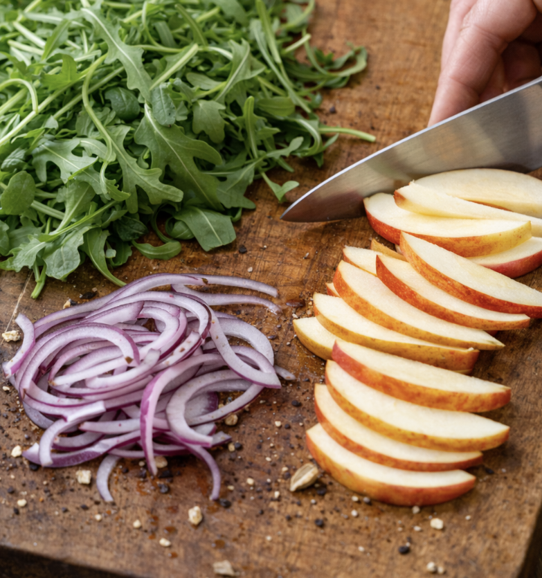 Wildschwein-Salat mit Apfel & Haselnüssen_4