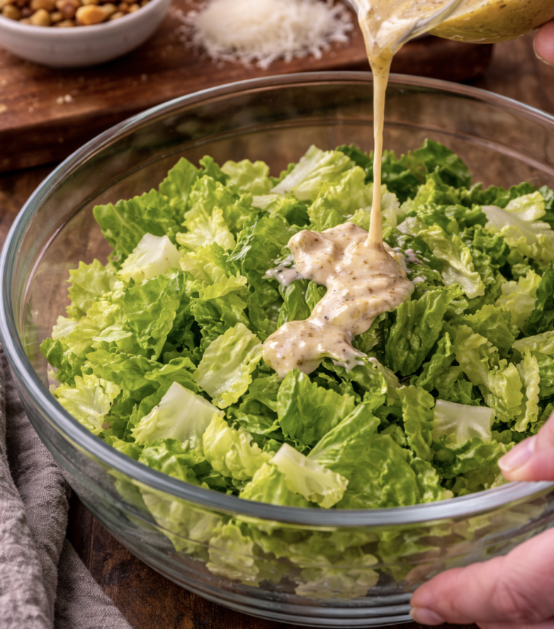 Caesar Salad mit gegrillter Hähnchenbrust_4