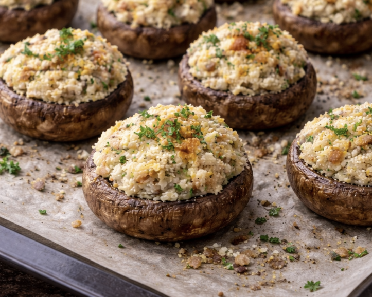 Krabben gefüllte Champignons_4