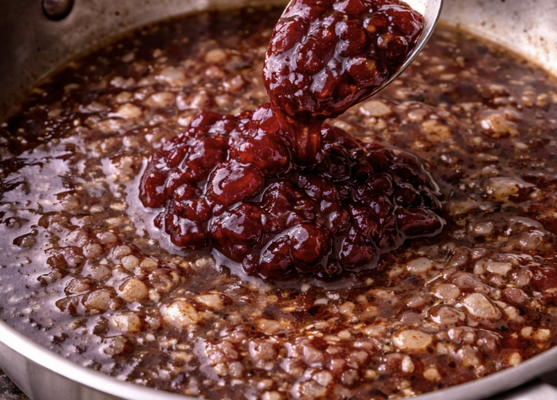 Rehrücken mit Preiselbeersauce & Maronen_4