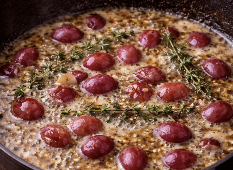 Fasanenbrust mit Trauben & Thymian_4