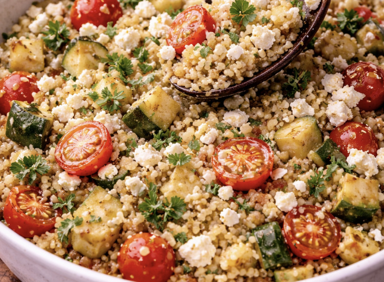 Gefüllte Paprika mit Couscous & Feta_4