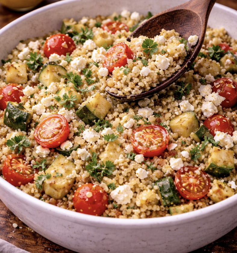 Gefüllte Paprika mit Couscous & Feta_4