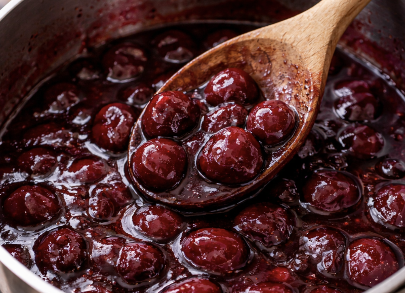 Entenconfit-Häppchen mit Kirschkompott_5