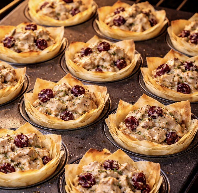 Truthahn-Cranberry-Filoteig-Törtchen_5