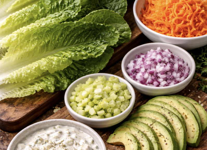 Buffalo Chicken Salat-Wraps_5