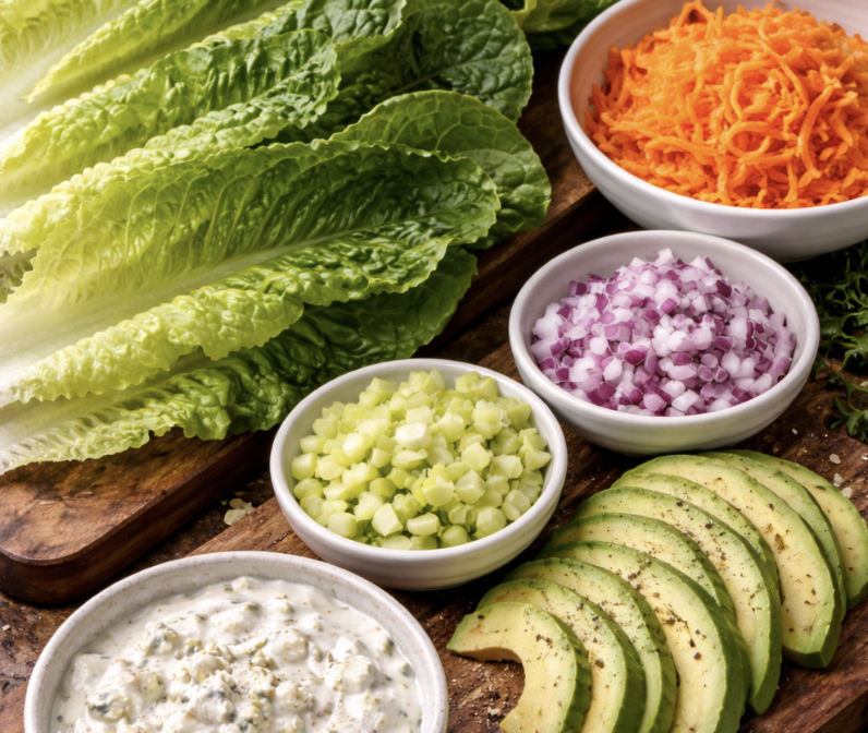 Buffalo Chicken Salat-Wraps_5