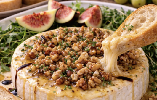 Gebackener Brie mit Honig und Nüssen_5