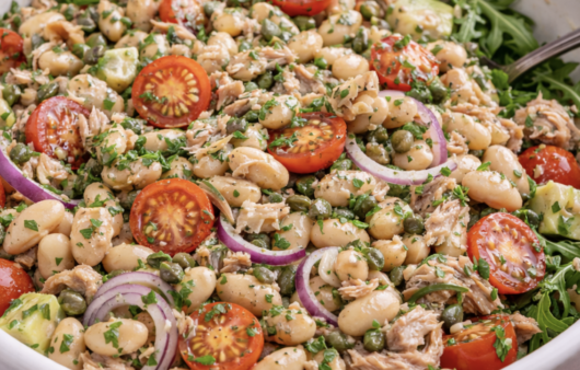 Thunfisch-Bohnen-Salat mit roten Zwiebeln & Kapern_5