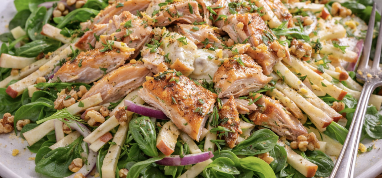 Räucherforellen-Salat mit Apfel & Meerrettich_5