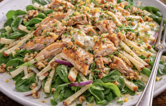 Räucherforellen-Salat mit Apfel & Meerrettich_5