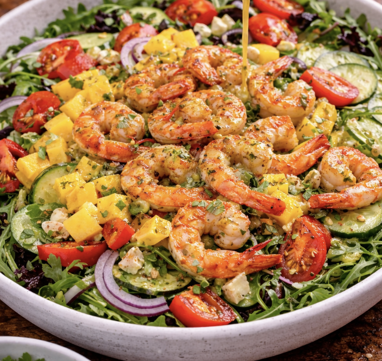 Garnelen-Mango-Salat mit Limettenvinaigrette_5