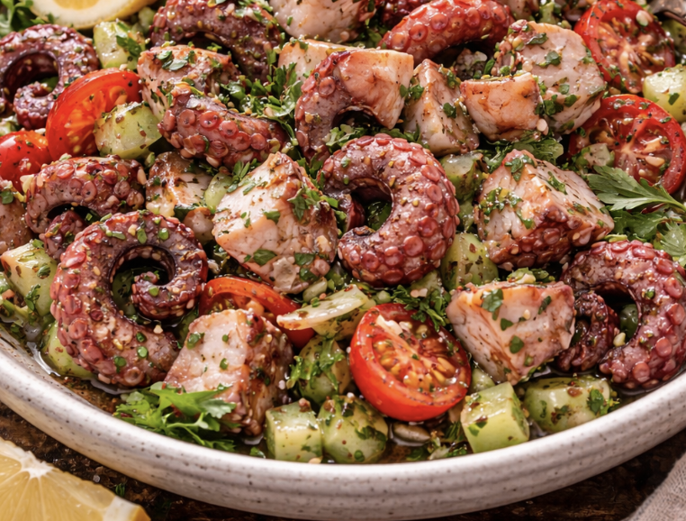 Oktopus-Salat mit Petersilie & Zitrone_5