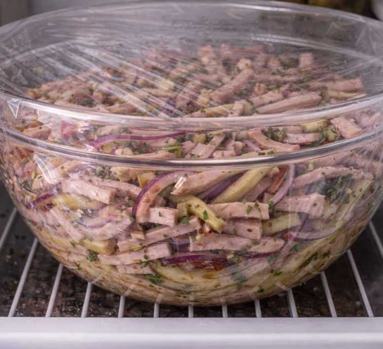 Bayerischer Wurstsalat mit Essiggurken_5