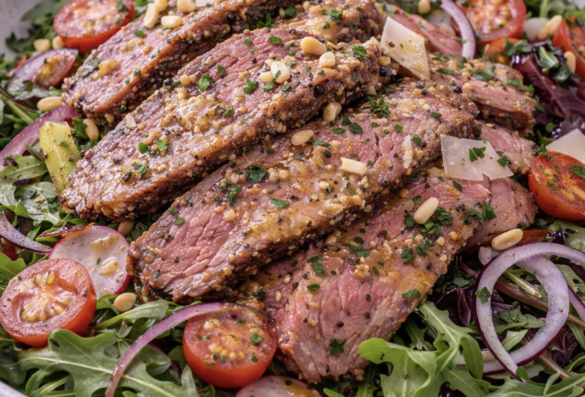 Roastbeef-Salat mit Senf-Vinaigrette_5