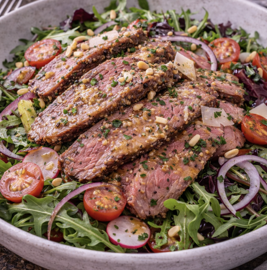 Roastbeef-Salat mit Senf-Vinaigrette_5