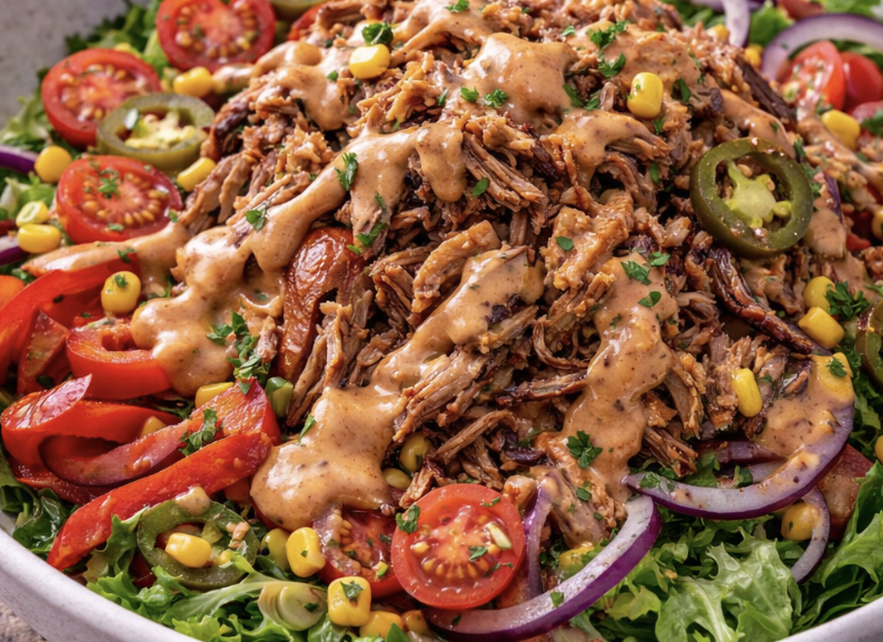 Pulled Pork Salat mit BBQ-Dressing_5