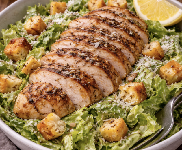 Caesar Salad mit gegrillter Hähnchenbrust_5
