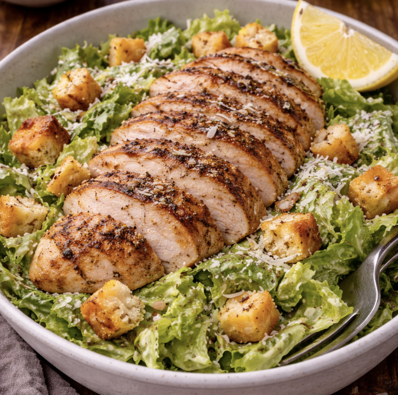 Caesar Salad mit gegrillter Hähnchenbrust_5