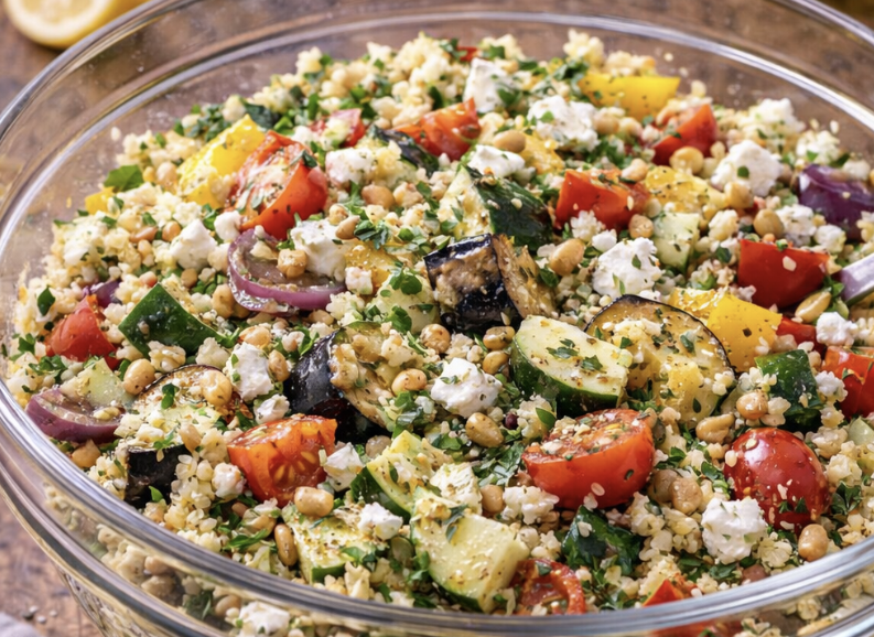 Couscous-Salat mit Ofengemüse & Feta_5