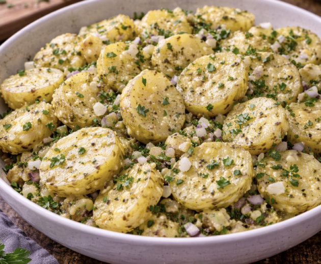Kartoffelsalat mit Kräutern & Senfdressing_5