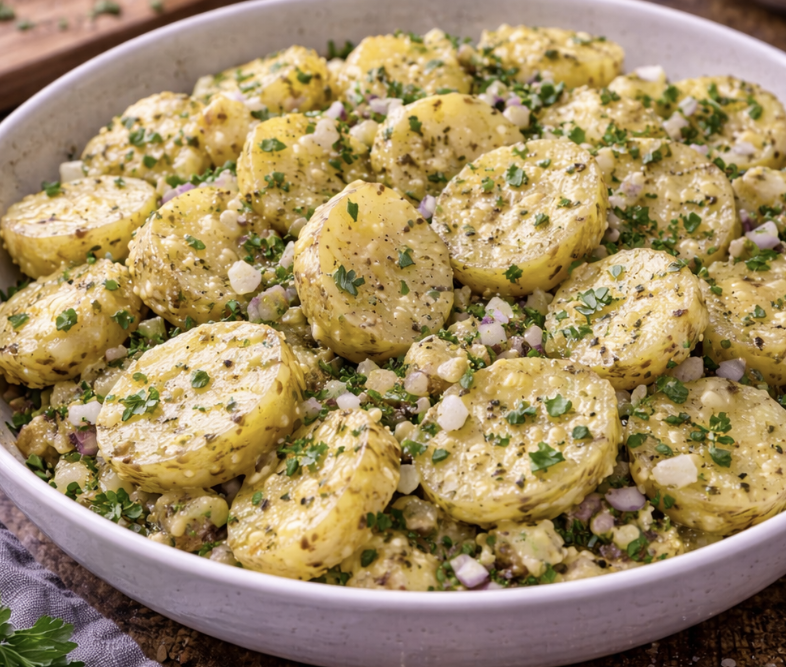 Kartoffelsalat mit Kräutern & Senfdressing_5