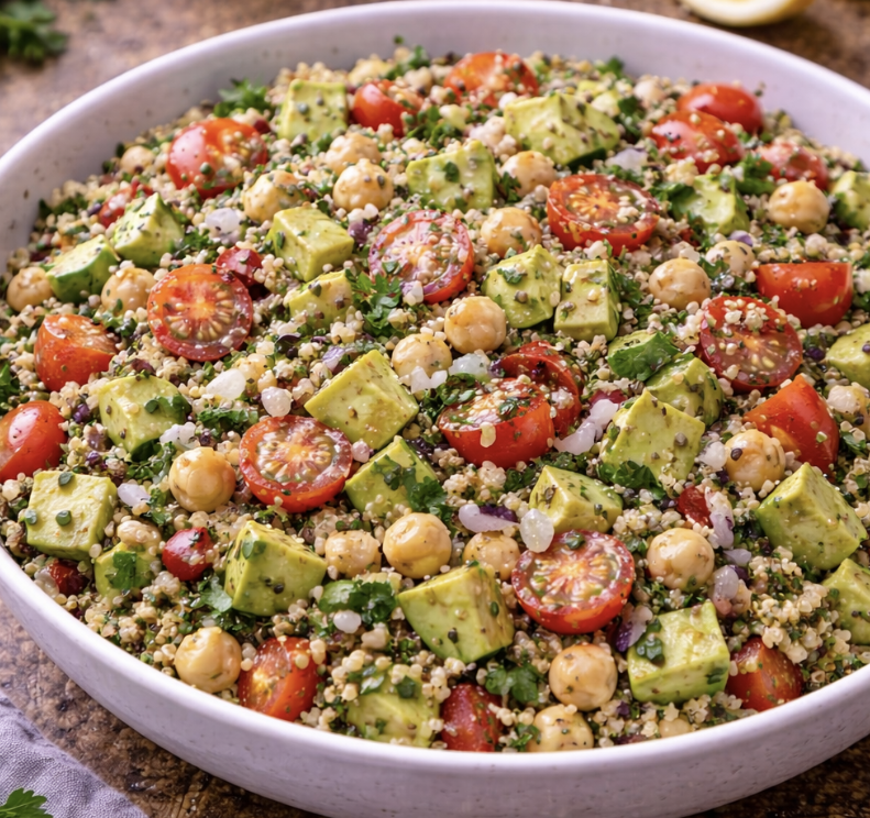 Quinoa-Salat mit Avocado & Kichererbsen_5
