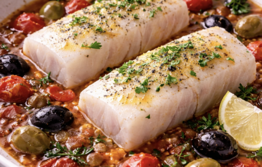 Kabeljau in Tomaten-Oliven-Sud_4