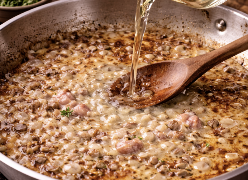 Schweinefilet im Speckmantel mit Rahmsoße_5