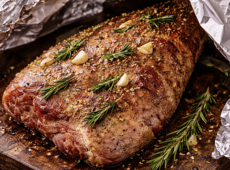 Geschmorte Lammkeule mit Rosmarin & Knoblauch_5