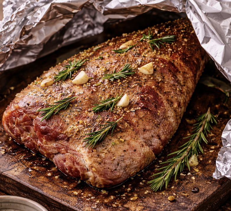 Geschmorte Lammkeule mit Rosmarin & Knoblauch_5