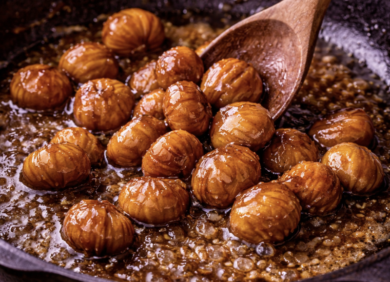 Rehrücken mit Preiselbeersauce & Maronen_5