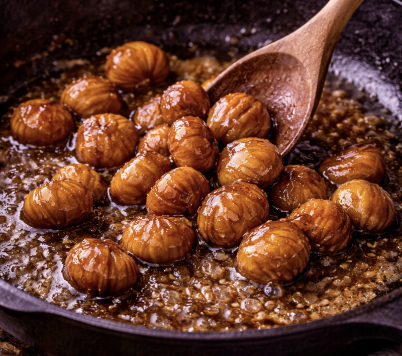 Rehrücken mit Preiselbeersauce & Maronen_5