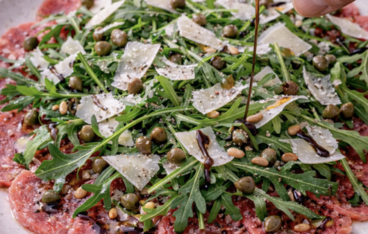 Rindercarpaccio mit Rucola und Parmesan_5