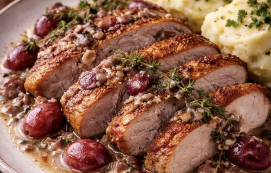 Fasanenbrust mit Trauben & Thymian_5