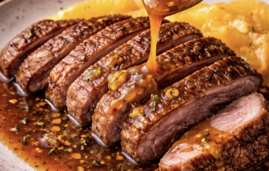 Entenbrust mit Orangenjus_5