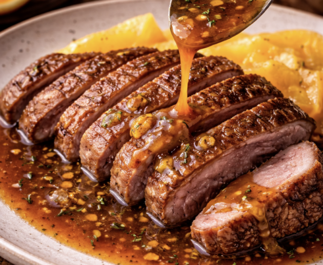 Entenbrust mit Orangenjus_5