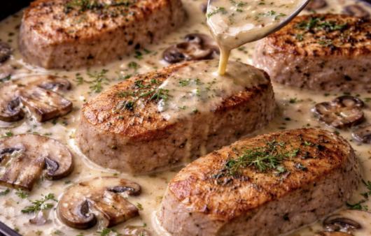 Putenmedaillons mit Champignonrahm_5