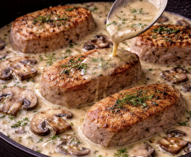 Putenmedaillons mit Champignonrahm_5