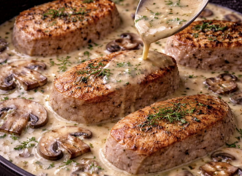 Putenmedaillons mit Champignonrahm_5