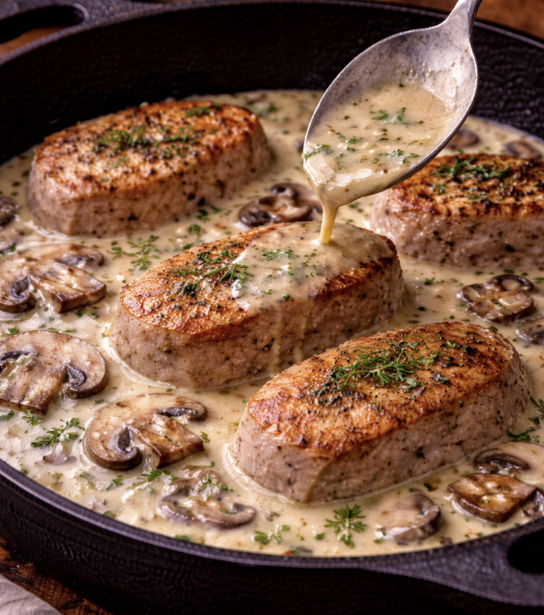 Putenmedaillons mit Champignonrahm_5