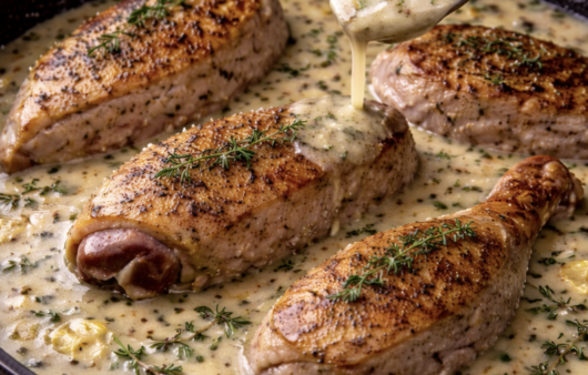 Perlhuhn mit Zitronen-Thymian-Sauce_5